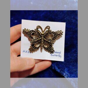 Hedy Darkened Butterfly brooch